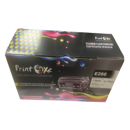 E260 TONER CARTRIDGE package contents: 1Toner ,1 Black