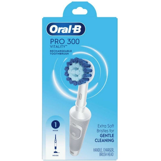 ORAL B PRO 300 TOOTHBRUSH SENSITIVE RECHARGEABLE