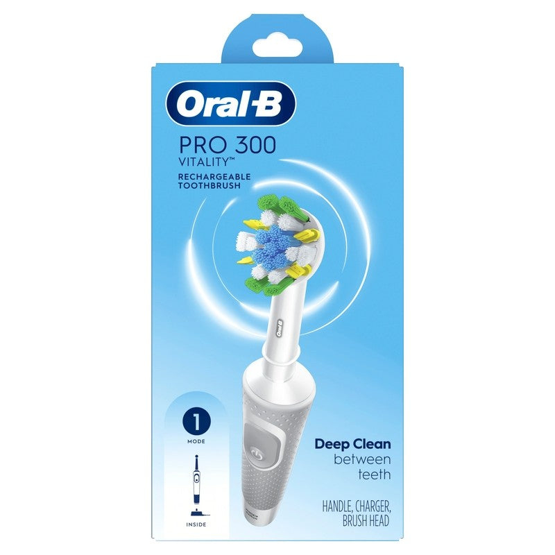 ORAL B PRO 300 TOOTHBRUSH RECHARG FLOSS ACTION.