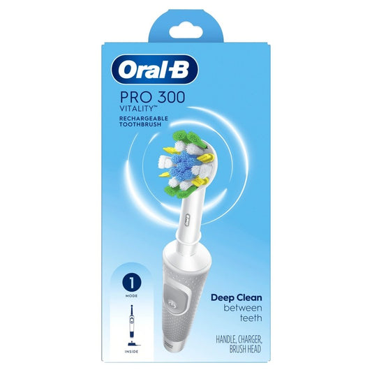 ORAL B PRO 300 TOOTHBRUSH RECHARG FLOSS ACTION.