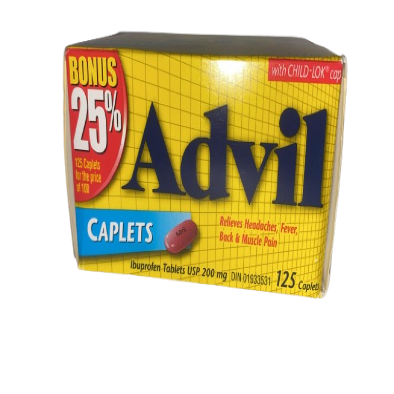 Advil 200mg 125 caplets BONUS 25%