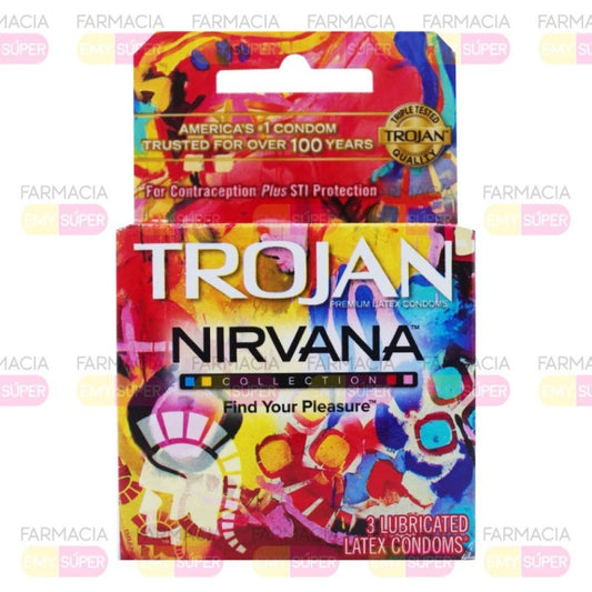 TROJAN NIRVANA COLLECTION VARIETY PACK CONDOMS  3 CT