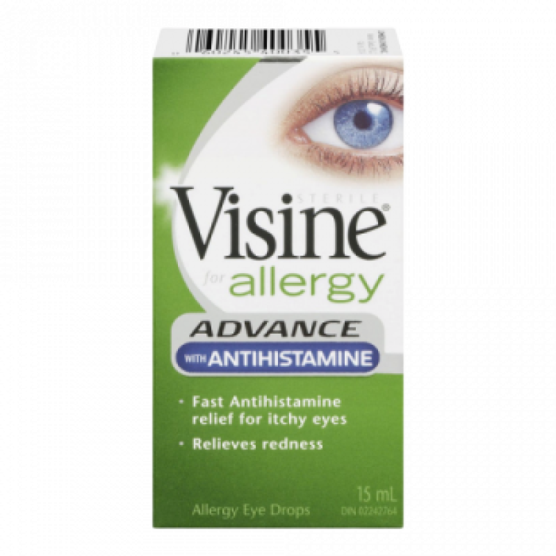 Sale - VISINE ADVANCE EYE DROP ALLERGY ANTIHISTAMINE 15ML Early Exp: 7/26