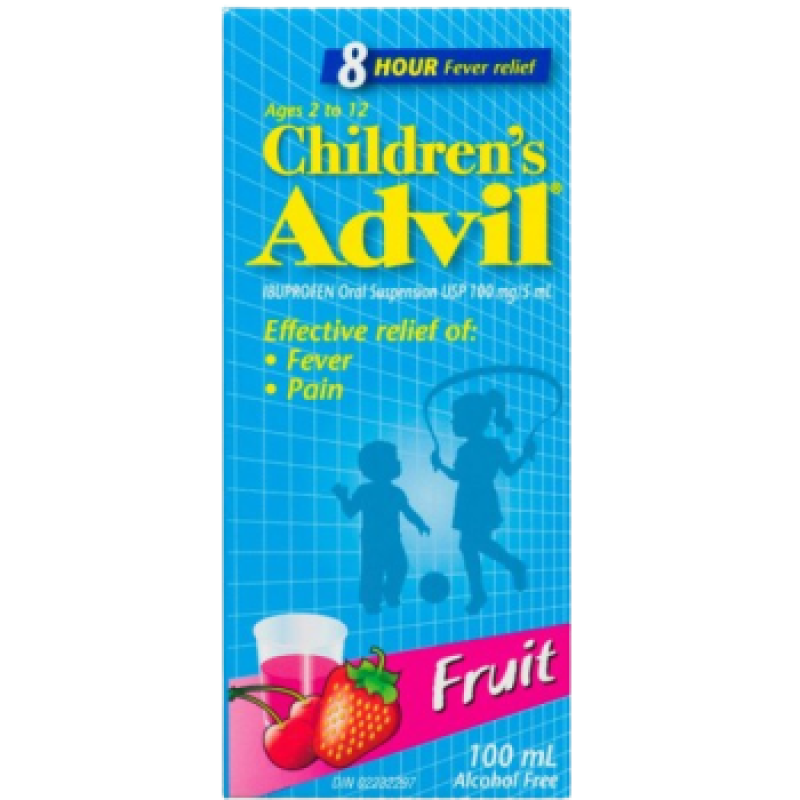sale ADVIL CHILD SUSP FRUIT 100ML damage box Exp 07:27
