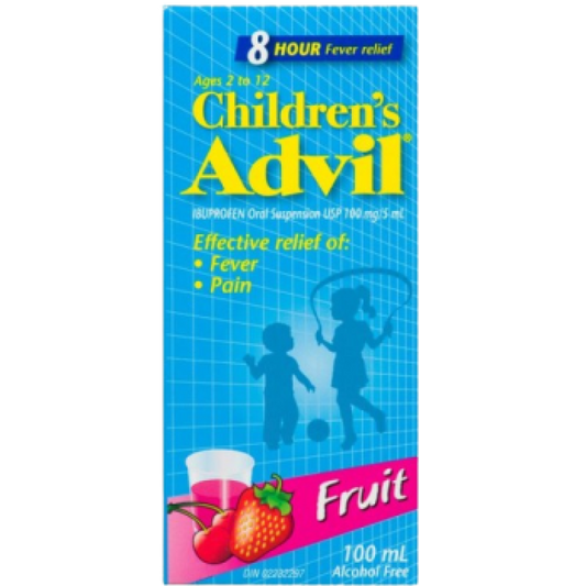sale ADVIL CHILD SUSP FRUIT 100ML damage box Exp 07:27
