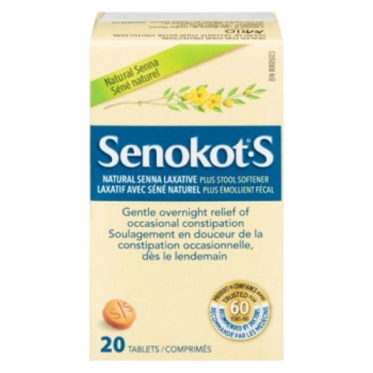 Sale - SENOKOT S TB 20	Damage box  Exp 12:26