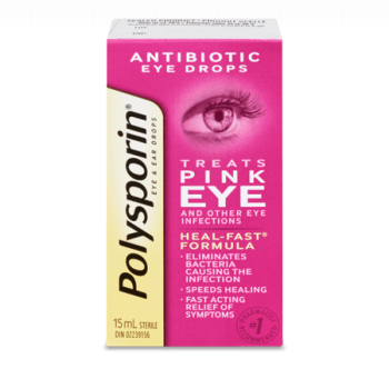Sale - Polysporin Pink Eye ANTIBIOTIC EYE Drops - 15 ML *Damage Box* Exp: 10/26
