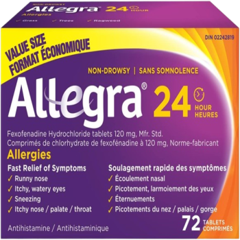 Sale - ALLEGRA 24 HOURS TB 120MG 72 *Damage Box* Exp between: 03/26 - 03/27