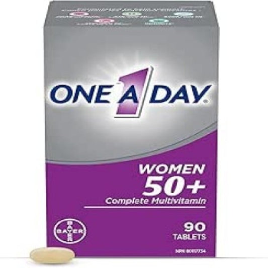 Sale - ONE A DAY WOMEN 50+ COMPLETE MULTIVTIAMINS TB 90 Early Exp 01/26